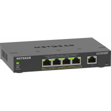 NETGEAR 5-Port Gigabit Ethernet PoE+ Plus Switch (GS305EP) Gerido L2 L3 Gigabit Ethernet (10 100 1000) Power over Ethernet