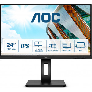 AOC P2 Q24P2Q LED display 60,5 cm (23.8") 2560 x 1440 pixels Quad HD Preto