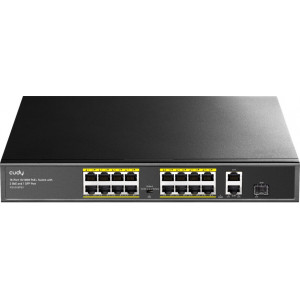 Cudy FS1018PS1 switch de rede Fast Ethernet (10 100) Power over Ethernet (PoE) Cinzento