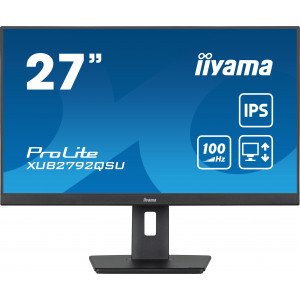 iiyama ProLite XUB2792QSU-B6 monitor de ecrã 68,6 cm (27") 2560 x 1440 pixels Full HD LED Preto