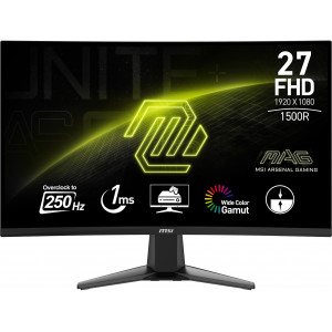 MSI MAG 27C6X monitor de ecrã 68,6 cm (27") 1920 x 1080 pixels Full HD LCD Preto