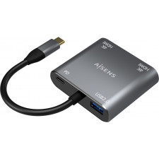 AISENS A109-0625 adaptador gráfico USB 3860 x 2160 pixels Cinzento