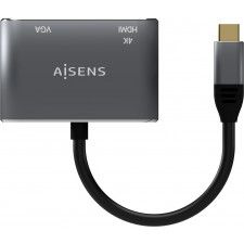 AISENS A109-0627 adaptador gráfico USB 3860 x 2160 pixels Cinzento