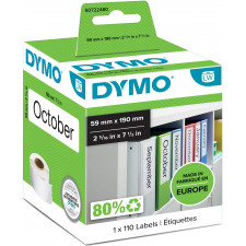 DYMO LW - Etiquetas grandes para capas arquivadoras (LAF) - 59 x 190 mm - S0722480