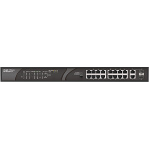 Ruijie Networks RG-ES118S-LP switch de rede Não-gerido Fast Ethernet (10 100) Power over Ethernet (PoE) Preto