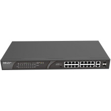 Ruijie Networks RG-ES118S-LP switch de rede Não-gerido Fast Ethernet (10 100) Power over Ethernet (PoE) Preto