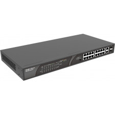 Ruijie Networks RG-ES118S-LP switch de rede Não-gerido Fast Ethernet (10 100) Power over Ethernet (PoE) Preto