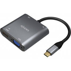 AISENS A109-0626 adaptador gráfico USB 3860 x 2160 pixels Cinzento