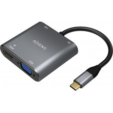 AISENS A109-0626 adaptador gráfico USB 3860 x 2160 pixels Cinzento