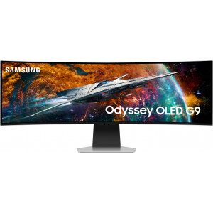 Samsung G95SC monitor de ecrã 124,5 cm (49") 5120 x 1440 pixels Dual QHD OLED Prateado