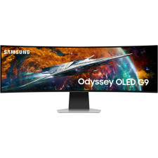 Samsung G95SC monitor de ecrã 124,5 cm (49") 5120 x 1440 pixels Dual QHD OLED Prateado