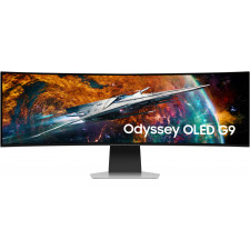 Samsung G95SC monitor de ecrã 124,5 cm (49") 5120 x 1440 pixels Dual QHD OLED Prateado