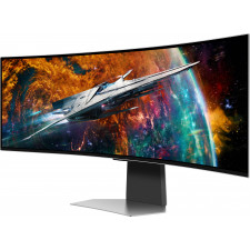 Samsung G95SC monitor de ecrã 124,5 cm (49") 5120 x 1440 pixels Dual QHD OLED Prateado