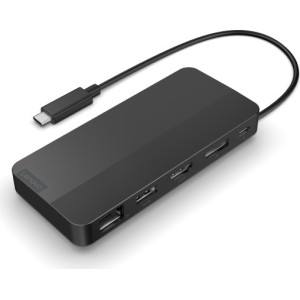 Lenovo 40B90000WW base & duplicador de portas Com fios USB 3.2 Gen 1 (3.1 Gen 1) Type-C Preto