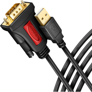 Axagon ADS-1PSN USB-A 2.0 - serial RS-232 DB9-M Prolific adapter cable 1.5m - Adapter - Digital Daten cabo de série Preto 1,5 m