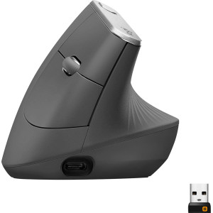 Logitech MX Vertical rato Escritório Mão direita RF Wireless + Bluetooth Ótico 4000 DPI