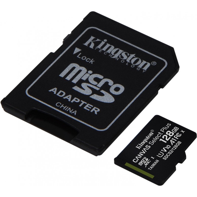 Карта памяти microsdxc uhs i u1 kingston canvas select plus 128 гб