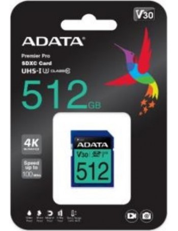 ADATA Premier Pro cartão de memória 512 GB SDXC Class 10 UHS-I